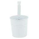 Flower Pot, Hanging Flower Pots, Garden Pot Balcony Planters Metal Bucket F J4U5