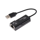 New Black USB 2.0 to LAN RJ45 Cable & USB Female to Dual Micro USB Cable