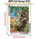 Cute Koala 5D DIY Full Round Drill Diamond Painting Art Mosaic Kits (B982)