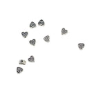 100pcs Alloy Heart Shape Spacer Beads DIY Jewelry Making Charms Accessories