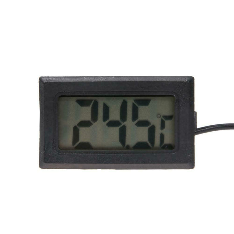 Waterproof Electronic Digital LCD Pet Aquarium Thermometer w/ Probe(Black) A