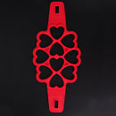 Pancake Egg Ring Maker Silicone Nonstick Kitchen Cooking Tool With 10 Holes