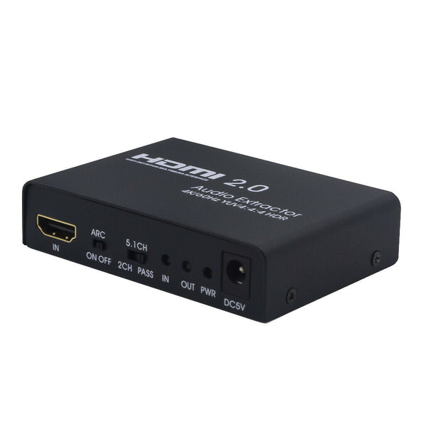 1x1 HDMI Audio Splitter,4K HDMI Audio Extractor HDMI to SPDIF &L/R Converter