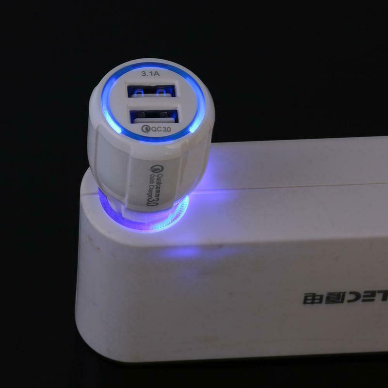 Quick Charge QC 3.0 Dual USB Car Charger 3.1A Fast Charge Charging Adapter