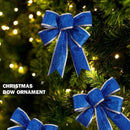 4pcs Bows Bowknot Christmas Tree Party Gift Present Xmas Decorations DIY Blue
