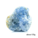 Natural Quartz Sky Blue Crystal Stone Chip Minerals Rock Craft Healing Deco Y0O1