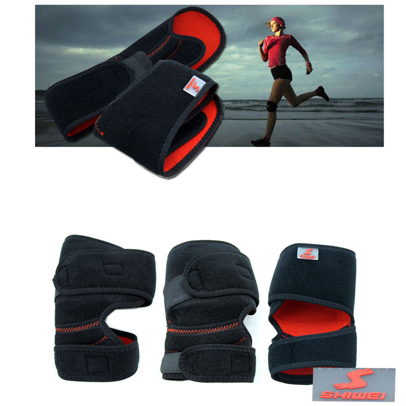 Black Sport Protective Gear Adjustable Knee Pads High Permeable Knee Support