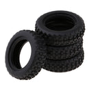 Durable Plastic Tire Tyre Black for WLtoys K979/K989 Spare Parts, Pack of 4