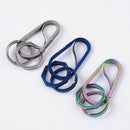 Tc4 Titanium Alloy Edc Anti-Lost Key Chain Hook Hanging Keychain Tools Outd