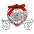Metal Carriage Gift Box Gift Box Decoration - red + white
