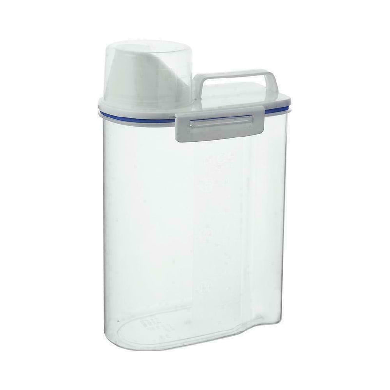 1.5L Pet Food Storage Container Airtight Dog Cats with Cup Measuring Clear G9S0