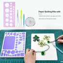 DIY Paper Quilling Kit Tweezer Quilling Ruler Needles Rolling Pen Tools