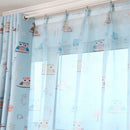 100x250cm Modern Owl Pattern Curtain Drapes Living Room Kids Bedroom Decor Blue
