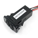 Car Dual USB Port Dashboard Fast Charger Adapter 5V 2.1A for Suzuki