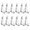 12X Stainless Steel Tablecloth Table Cloth Clips Holder Clamps Wedding Party New