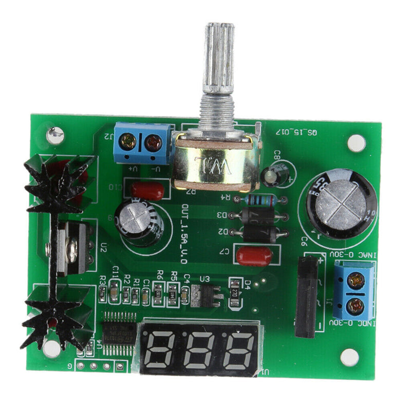 LM317 Adjustable AC/ DC Regulated Power Supply Module Board Kit 1.25-28V