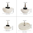 Drilling And Polishing Wheel 8 Pieces Of White Polishing Mop Wheel Cone / T