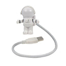 Creative 0.5W Astronaut Shaped Night Light USB Eye-caring Reading Lamp Lamp