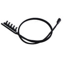 1 To5 4-Pin Molex TX4 PWM CPU Cooling Fan Splitter Adapter Braided Power Cab Ew