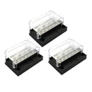 3x 12 Way Blade Fuse Box Holder With Negative Bar Bus For Marine Boat Car Kits