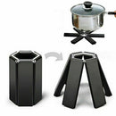 4pcs Kitchen Trivet Pan Pot Holder Mat Foldable Non-slip Heat Resistant Pad