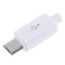 10pcs Micro USB 5PIN USB Tail Charging Socket 4 in 1 White Bla- OZ