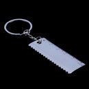 Key Ring Metal Ruler - Decoration for bags O9Z8