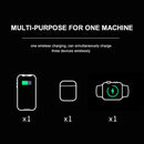 Multi-function wireless charger 3-in-1 mobile phone holder base 10W QI fast
