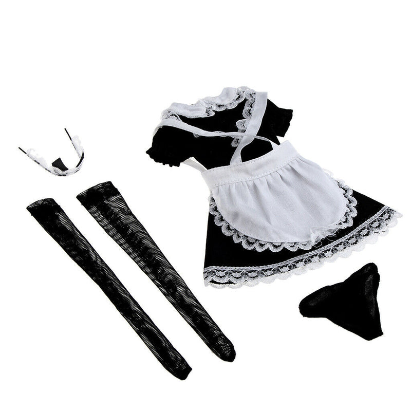 High Quality 1/6 Scale Apron Maid Dress Costume Set for 12inch ZY TOYS CG CY