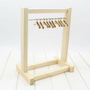 Wooden DIY Assembled Garment Rack Clothes Organizer for 1/3 1/4 1/6 BJD AOD
