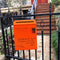 Galvanized Iron Wall Post Postbox Letter Letterbox Mail Mailbox Orange
