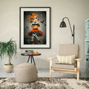 30x40cm Diamond Painting Halloween Girl Pumpkin Full Round Cross Stitch Kit
