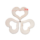 100PCS Natural Wooden Hollow Flower Star Heart Handmade Wooden Crafts Home  OZ