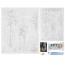 Paintworks Paint By Number Kits Diy Oil Painting Walking in the Rain Unique K7C3
