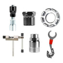 6pcs/Set Bike Crank Chain Axis BB Bracket Remover Chain Cutter Removal Whip Tool