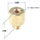 2x Threaded Screw Adapter  3/8"-16 Female to 1/4"-20 Male fr DSLR Tripod