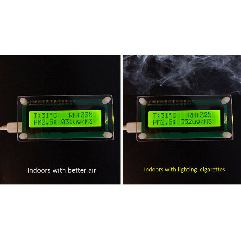 Household PM2.5 Detector Module TFT LCD Display Monitor Air Quality Dust Se V8I2