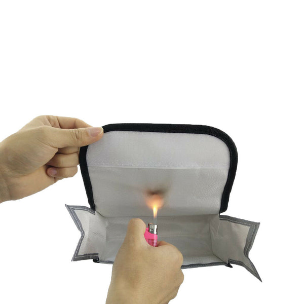 Lipo Battery Charge & Storage Safe Bag Large Size Fire Resistant 185x75x60mm
