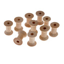 10pcs Wooden Empty Sewing Bobbins Spools Sewing Thread Ribbon Holder 28x21mm