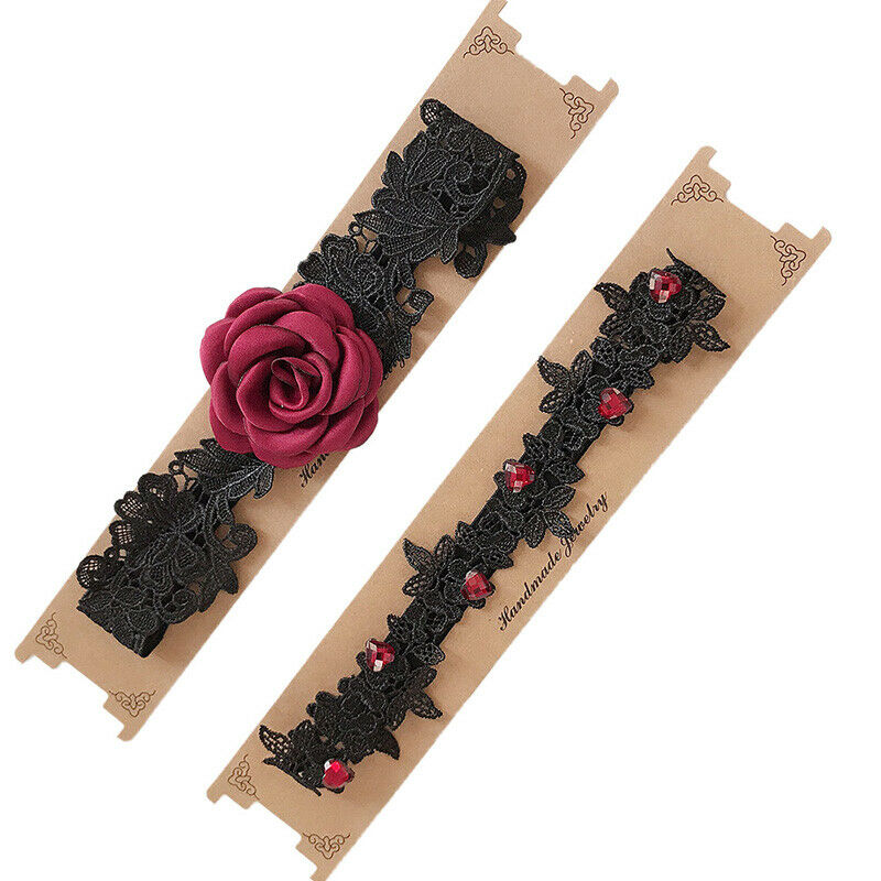 2pcs Wedding Garters Red Rose Lace Floral Sexy Garters Bride Bridal Leg Gart Kw