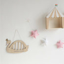 Nordic Style Wood Swan Jewelry Storage Baby Hair Clips Holder Organizer HangP1R4
