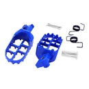 Blue Motorcycle Foot Pegs Rests Pedal Replacement for Yamaha PW50 PW80 Pit Bike