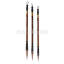 3pcs Wolf Hair Chinese Caligraphy Kanji Japanese Sumi Drawing Brushes 3 Size