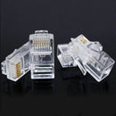 10pcs RJ45 CAT5 CAT5E CAT6 Metal Cable Modular Plug Connector 8P8 Dlqq Netw R5A4