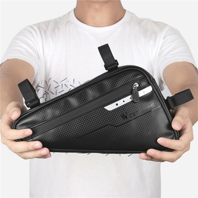 Waterproof Triangle Cycling  Front Tube Frame Saddle Bag Phone Pouch