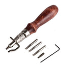 DIY 7 In 1 Adjustable Stitching Groover Crease Leather B9B6 Lot Tools Ki Y4R6