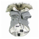 Dog Puppy Pet Warm Coat Thick Winter Puffer Jacket Clothes Apparel Gray XL