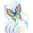 Flying Butterfly 5D DIY Full Round Diamond Painting Digital Canvas Handwork