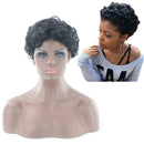 High Temperature Fiber Short Curly Wigs Women Daily False African Hairstyle