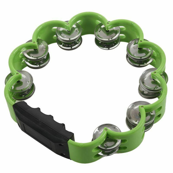 Shamrock Tambourine for Kids and Adults - Easy to Use - Comfortable Hand He